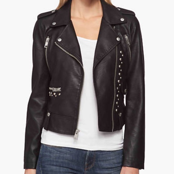 Levi Strauss Studded Faux Leather Jacket - Picture 4 of 9